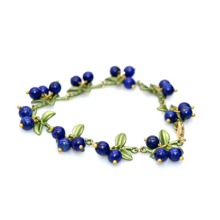 Qingdao Wholesale Vintage French Forest Plants Cranberry Baroque Pearl Stone Handwoven Bracelet for Women