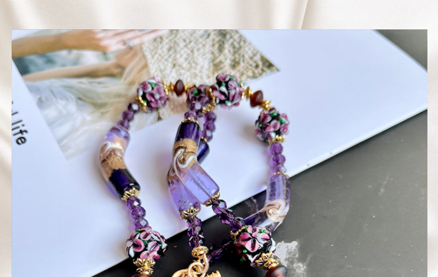Lilac Glazed Bracelet