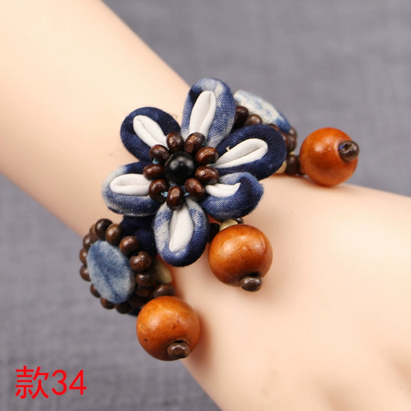 Ethnic style fashion versatile cloth bell bracelet dance female wrist bracelet hand jewelry
