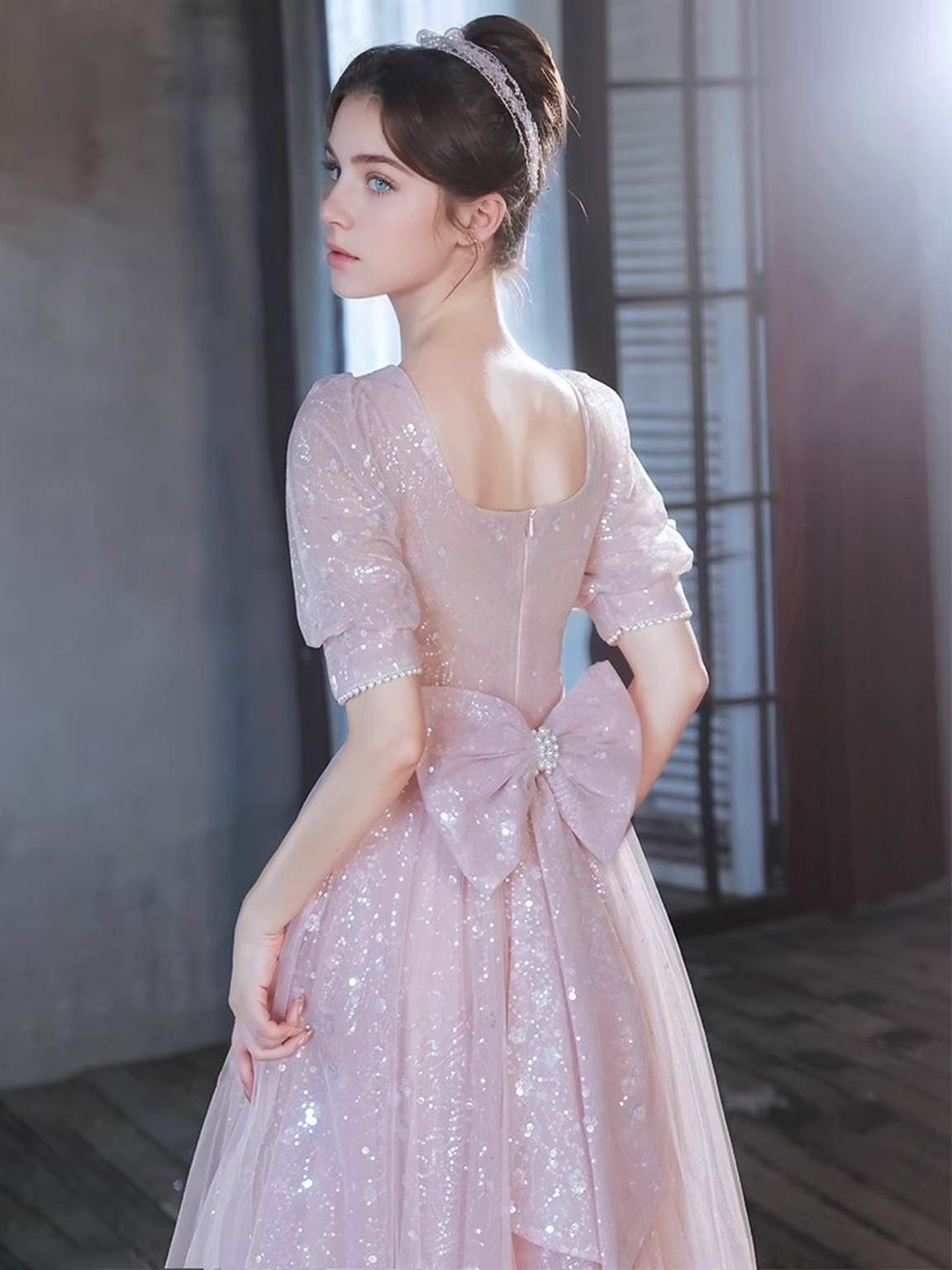 Pink Evening Gowns High-end Host Toast Dresses Engagement Dresses Adult Gowns Birthday Party Anniversary Dresses