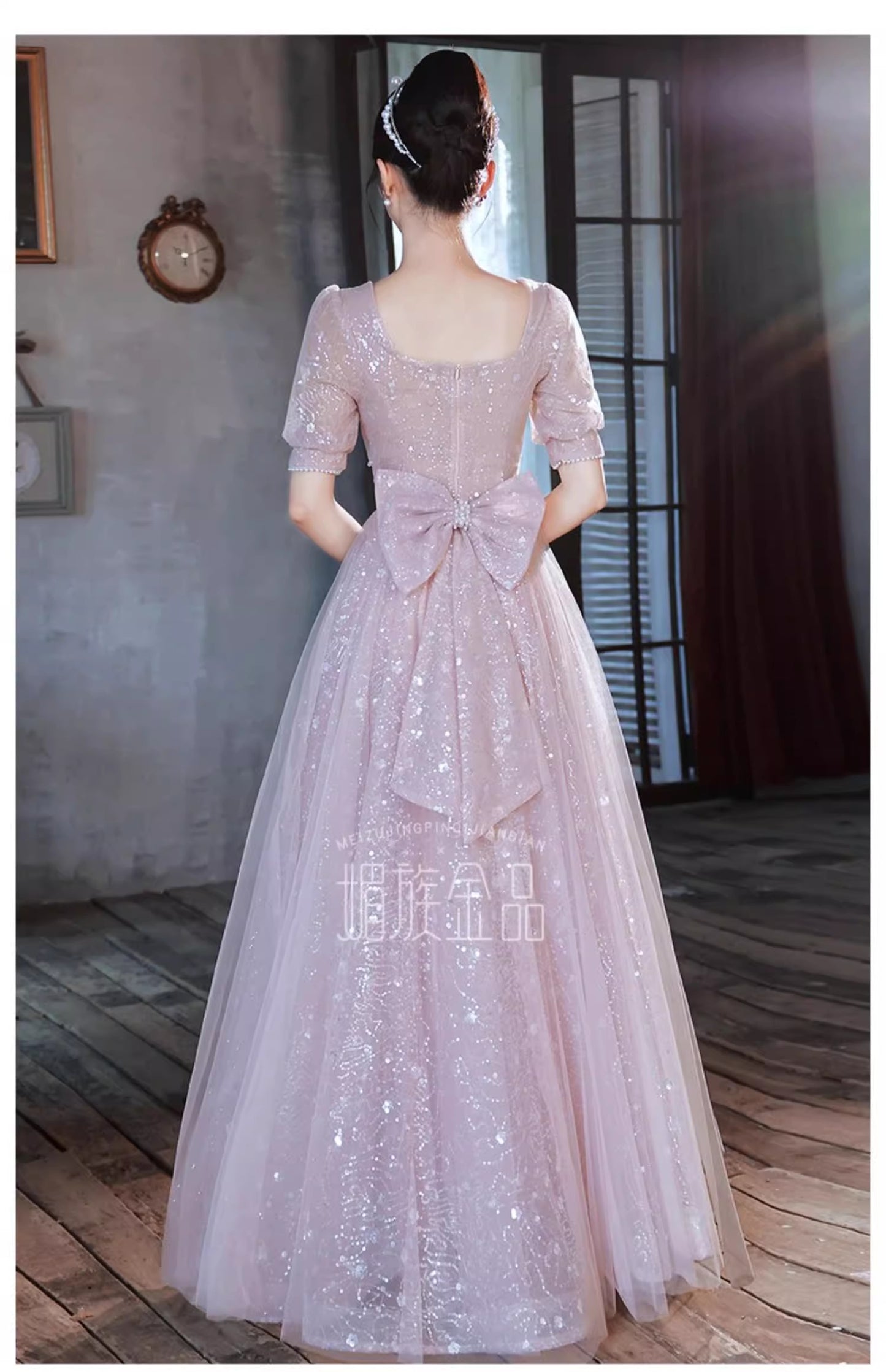 Pink Evening Gowns High-end Host Toast Dresses Engagement Dresses Adult Gowns Birthday Party Anniversary Dresses