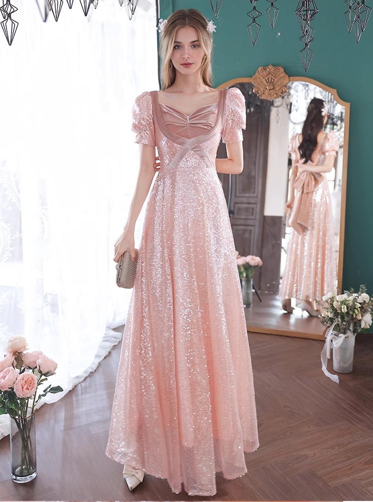 Pink Evening Dresses Banquet High-end Engagement Host Party Birthday Evening Dresses