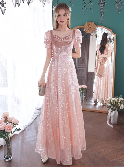 Pink Evening Dresses Banquet High-end Engagement Host Party Birthday Evening Dresses